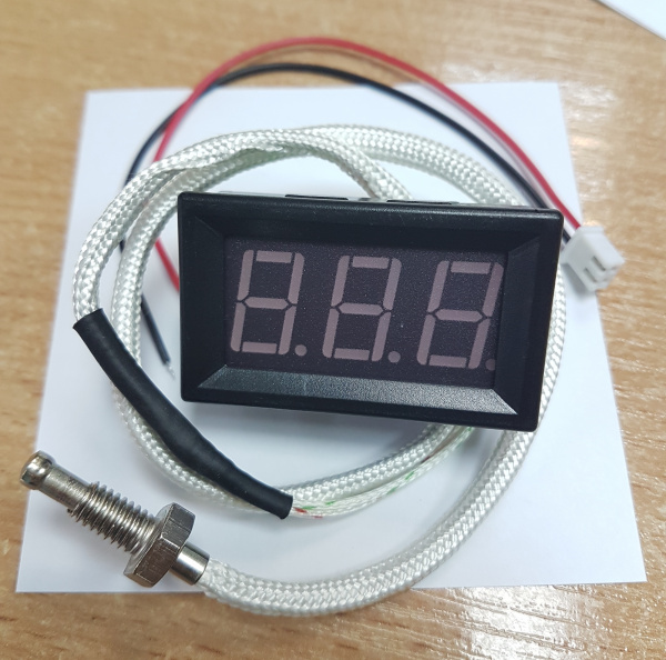 Термометр цифровой с выносным датчиком T: -30C...+800C, DC12V, XH-B310