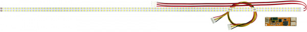 Комплект (2 светодиодные линейки и инвертор) для подсветки ЖК панелей 27"