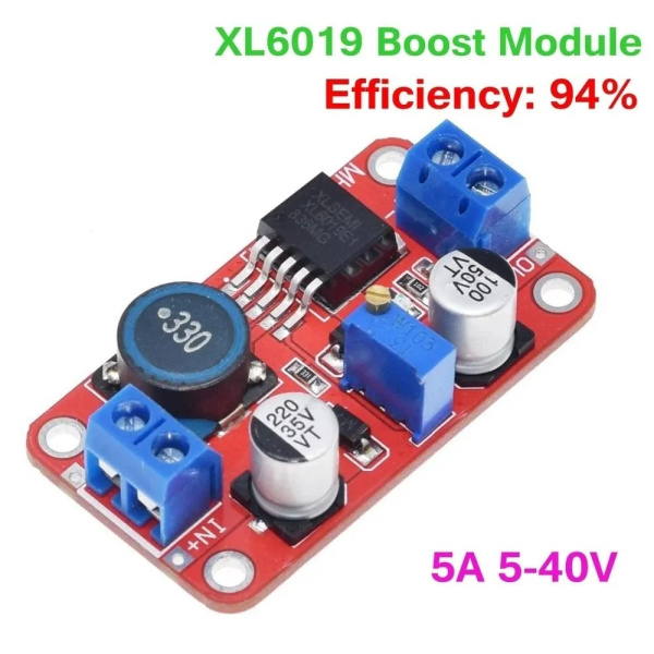 DC-DC повышающий 3-35V в 5-40V 5A XL6019