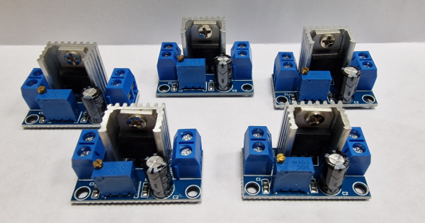 Регулируемый стабилизатор на LM317 (комплект 5 шт)