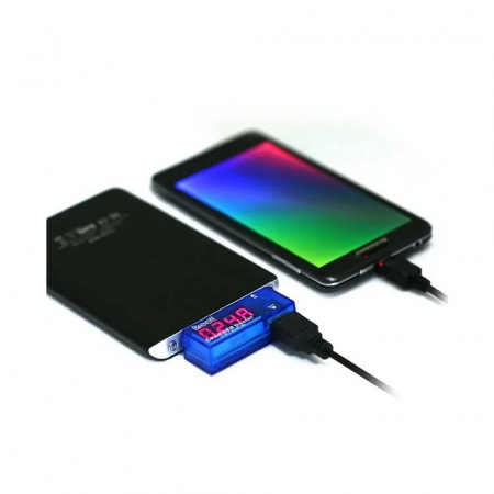 Миниатюрный цифровой проточный USB Ампер-Вольтметр