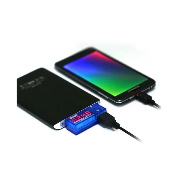 Миниатюрный цифровой проточный USB Ампер-Вольтметр