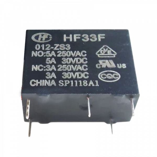 HF33F/012-Z3 (5А, один контакт на переключение)