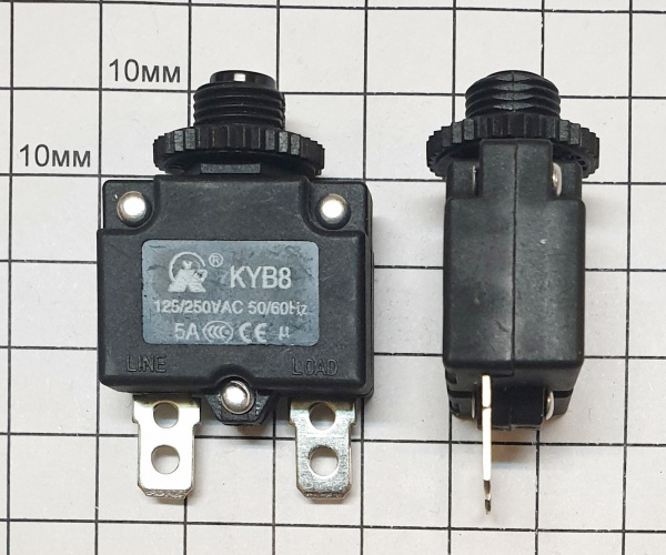 Автоматический выключатель BK-1-10 BREAKER, 5A  (ZE-700S)