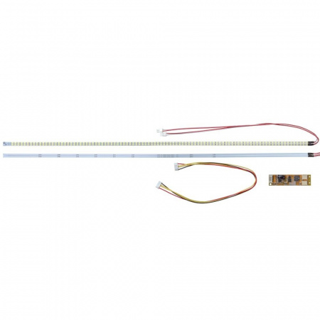 Комплект (2 светодиодные линейки и инвертор) для подсветки ЖК панелей 12-24"