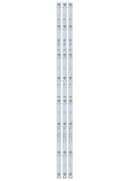 Комплект светодиодной подсветки TCL43D08-ZC23AG-07/JL.D43081330-004BS-M (3 планки по 770 мм 8 линз)
