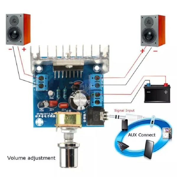 Усилитель НЧ 2x15Вт на микросхеме TDA7297